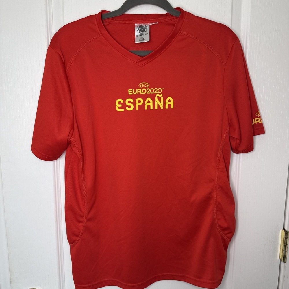 UEFA Euro 2020 España Spain Official Licensed Soccer Jersey Shirt Mens Size M